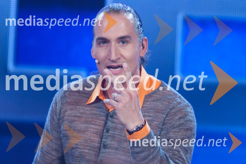 Vid Valič, voditeljSlovenija ima talent, snemanje četrte polfinalne oddaje