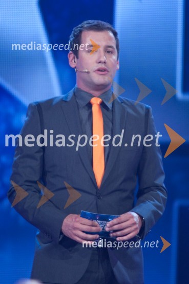 Peter Poles, voditeljSlovenija ima talent, snemanje četrte polfinalne oddaje