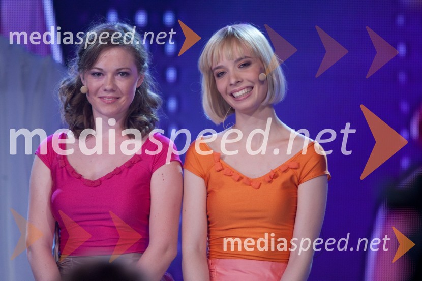 Tanja in MašaSlovenija ima talent, snemanje četrte polfinalne oddaje