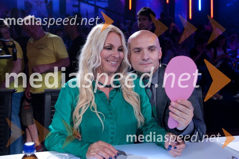 Lucienne Lončina in Branko ČakarmišSlovenija ima talent, snemanje četrte polfinalne oddaje