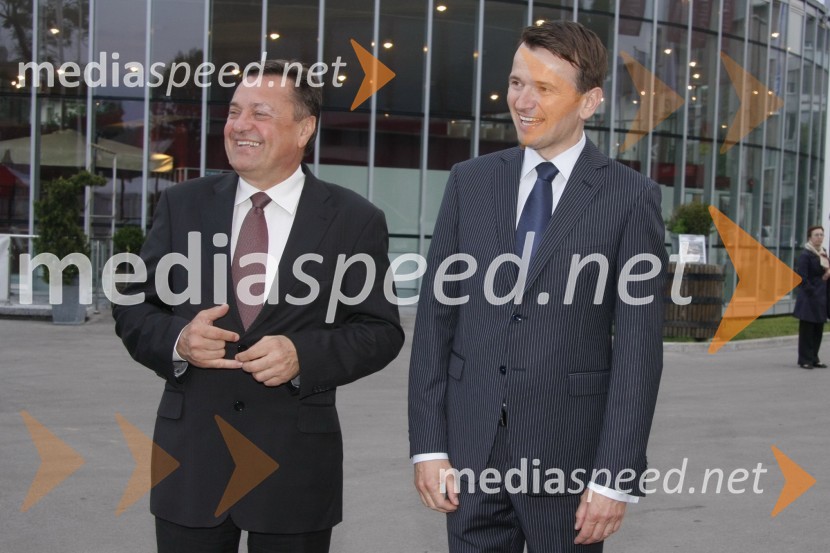 Zoran Jankovič, župan Mestne občine Ljubljana ter ...Svileni šiv slovenske obrti, modna revija
