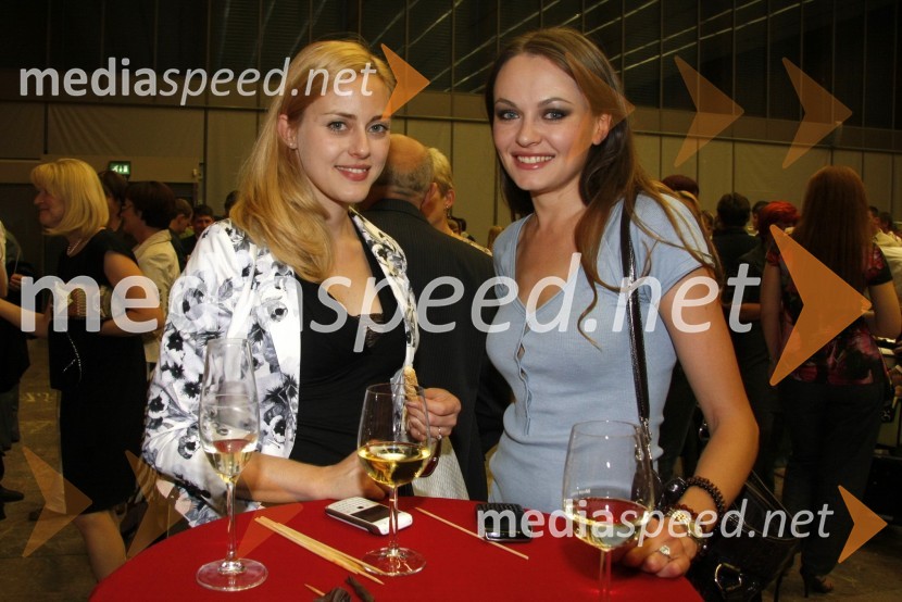 Živa Vadnov, miss Slovenije 2004 ter Iryna Osypenko, manekenkaSvileni šiv slovenske obrti, modna revija