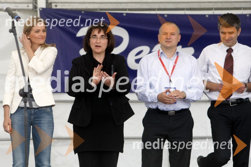 Katarina Kresal, ministrica za notranje zadeve, Ljubica Jelušič, ministrica za obrambo, Franc Kangler, župan Mestne občine Maribor, ...Letalski miting Aviofun 2011