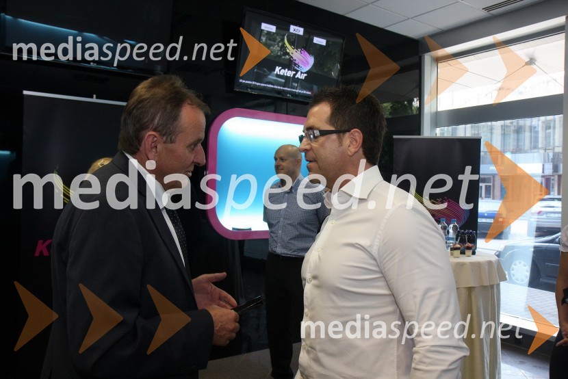 Miran Györek, poslanec in Tom Begovič, Skupina KeterKeter Air d.o.o., odprtje poslovne enote v Murski Soboti