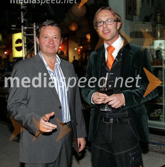 Matjaž Tomlje in Matej Filipčič, arhitekt in scenografOtvoritev Galerije Gosposke