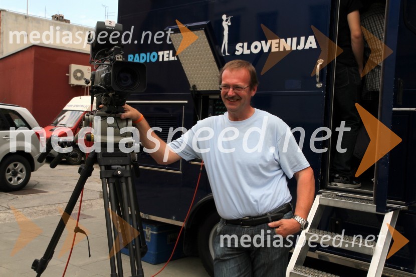Branko Majer, snemalec TV Koper40 let TV Koper