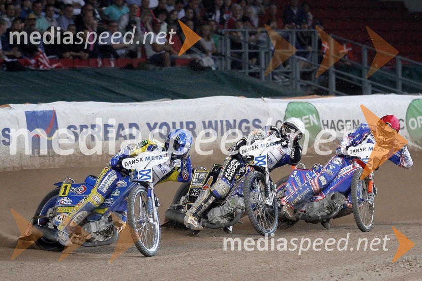 Jason Crump (Avstralija), Tomasz Gollob (Poljska) in Chris Holder (Avstralija)Speedway Grand Prix 2011, VN Danske, 4. dirka