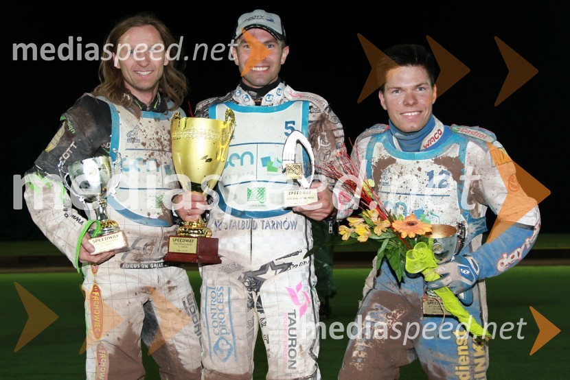 Adam Skornicki, Poljska, Sebastian Ulamek, Poljska, Frank Facher, NemčijaSpeedway 28. Zlati znak občine Krško