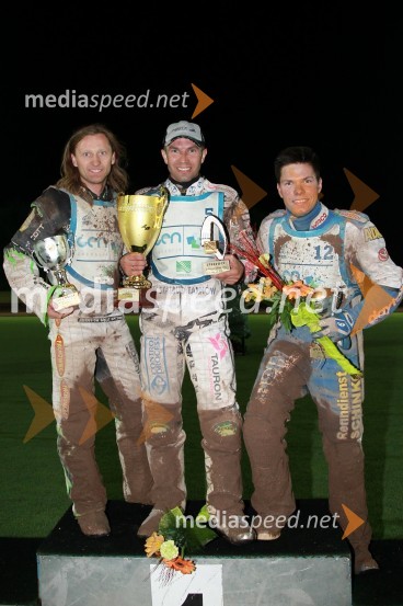 Adam Skornicki, Poljska, Sebastian Ulamek, Poljska, Frank Facher, NemčijaSpeedway 28. Zlati znak občine Krško