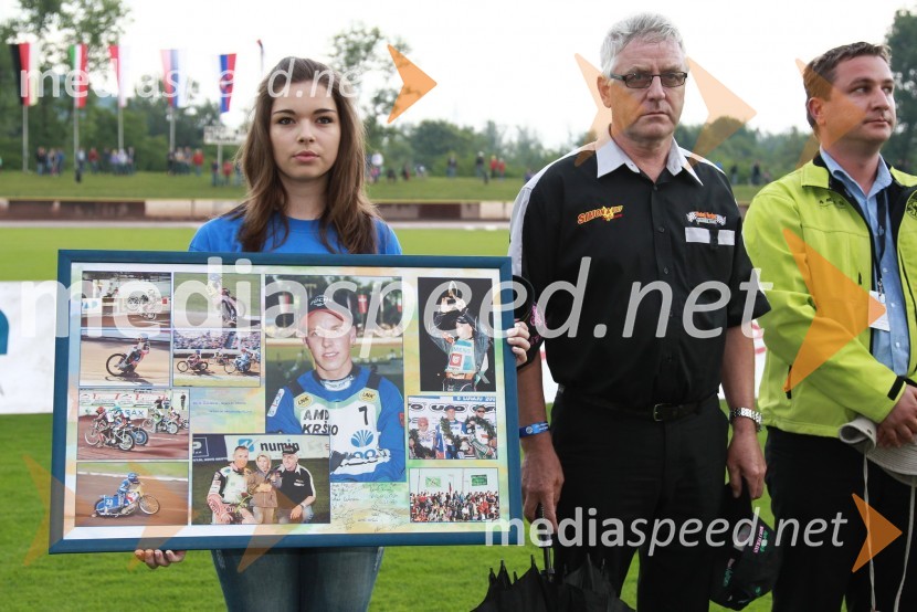 Staša Kerin, Hopla team Krško in Vili Ferjan, oče speedway-ista Mateja FerjanaSpeedway 28. Zlati znak občine Krško