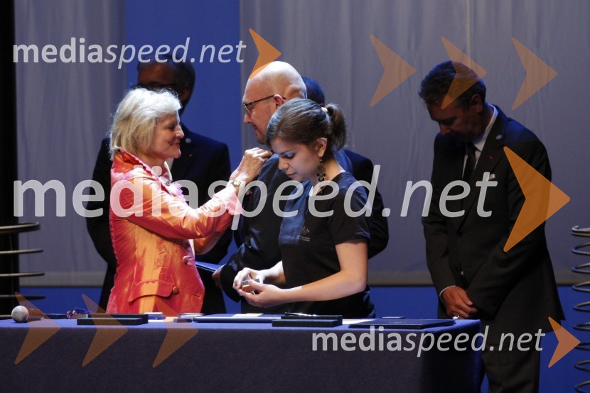 Stanko Ojnik, prvi guverner Distrikta 1912, Barbara Kamler Wild, guvernerka distrikta 1910, Slavc Grčar, ...Slovesnost ob ustanovitvi Rotary International District 1912