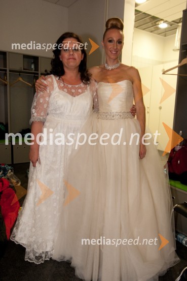 Irena Djukič in Julija Kramar, zmagovalka oddaje Slovenija ima talentSlovenija ima talent, veliki finale