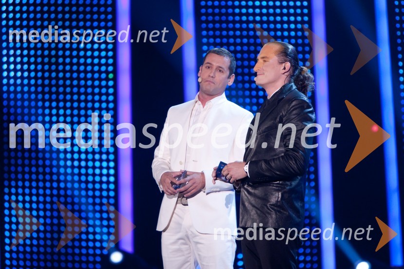 Peter Poles, voditelj in Vid Valič, voditeljSlovenija ima talent, veliki finale