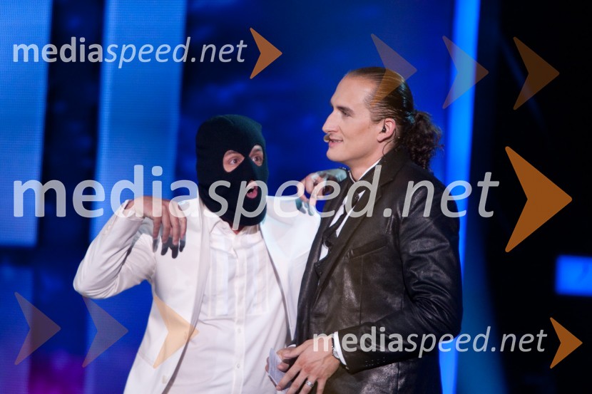 Peter Poles, voditelj in Vid Valič, voditeljSlovenija ima talent, veliki finale