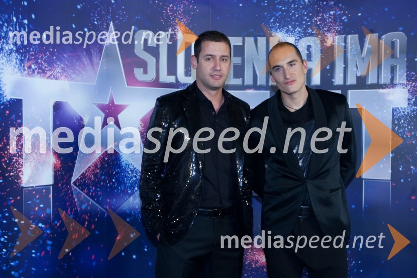 Peter Poles, voditelj in Vid Valič, voditeljSlovenija ima talent, veliki finale