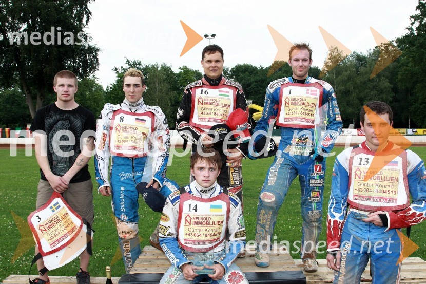 Ricky Kling, Švedska, Max Dilger, Kirył Cukanow, Ukrajina, Nemčija, Norbert Magosi, Madžarska, Nicolai Klindt, Danska in Renat Gafurov, RusijaSpeedway Evropsko prvenstvo posameznikov, polfinale