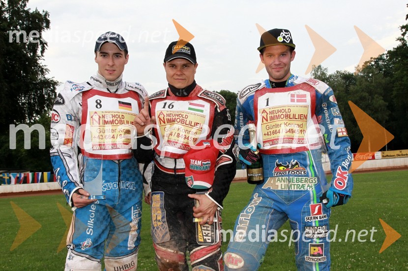 Max Dilger, Nemčija, Norbert Magosi, Madžarska in Nicolai Klindt, DanskaSpeedway Evropsko prvenstvo posameznikov, polfinale