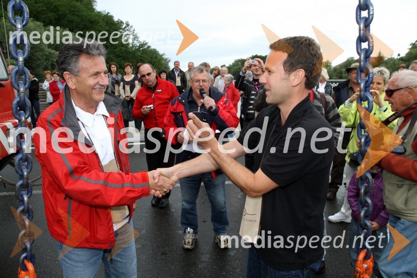 Anton Kampuš, župan Občine Gornja Radgona in Borut Cvetkovič, direktor podjetja Radgonske gorice d.d.5. Dan odprtih kleti, tradicionalna prireditev Radgonskih goric