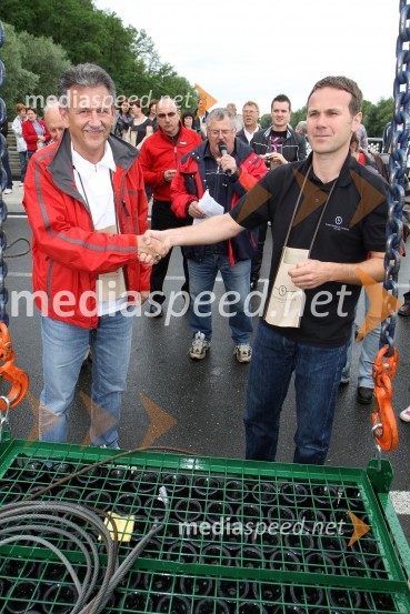 Anton Kampuš, župan Občine Gornja Radgona in Borut Cvetkovič, direktor podjetja Radgonske gorice d.d.5. Dan odprtih kleti, tradicionalna prireditev Radgonskih goric