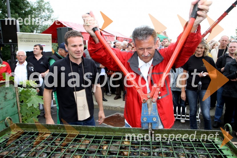 Borut Cvetkovič, direktor podjetja Radgonske gorice d.d. in Anton Kampuš, župan Občine Gornja Radgona5. Dan odprtih kleti, tradicionalna prireditev Radgonskih goric