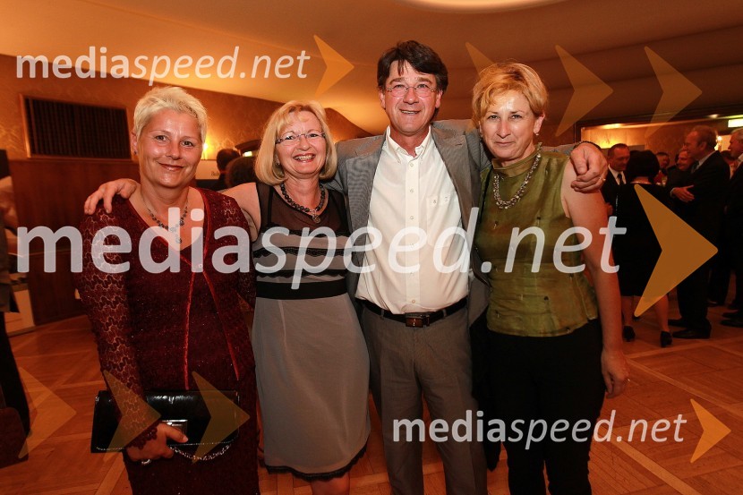 Ivanka Ajlec, direktorica Terme 3000, Vesna Andoljšek, Franc Andoljšek, prokurist Kovintrade Klagenfurt in Valerija Žalik, Terme 3000Okusi Slovenije v Celovcu, sprejem ob 20. obletnici državnosti Slovenije