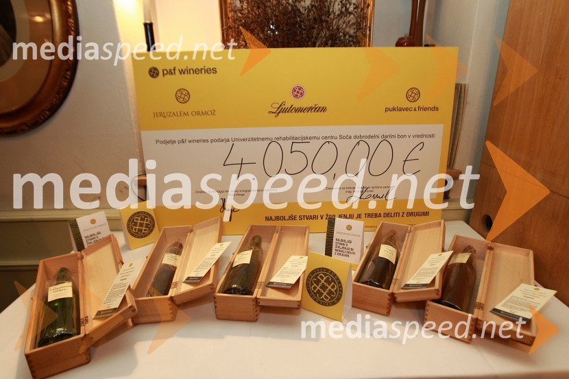 Zbrana sredstva za URI Soča in arhivska vina na licitacijiMlado in staro za dobrodelnost: Predstavitev novega letnika vin in dobrodelna dražba P&F Jeruzalem Ormož in Ljutomer