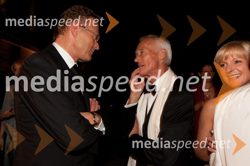Janez Škrabec, direktor podjetja Riko d.o.o. in Janez PergarKresna noč 2011, druženje Lions kluba Ljubljana Iliria