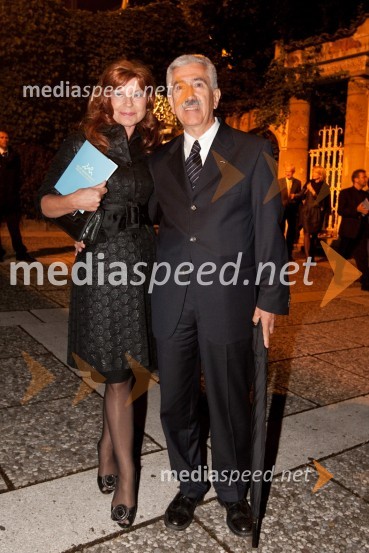 Darja Kuhar Kotnik in soprog Rajko Kotnik, državni pravobranilecOsrednja državna počastitev dneva državnosti in 20. obletnice samostojnosti Slovenije