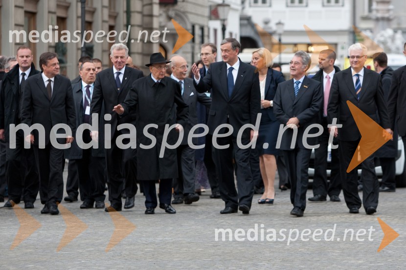 Dr. Danilo Türk, predsednik Republike Slovenije gostil predsednike sosednjih državOsrednja državna počastitev dneva državnosti in 20. obletnice samostojnosti Slovenije