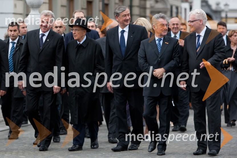 Dr. Danilo Türk, predsednik Republike Slovenije gostil predsednike sosednjih državOsrednja državna počastitev dneva državnosti in 20. obletnice samostojnosti Slovenije