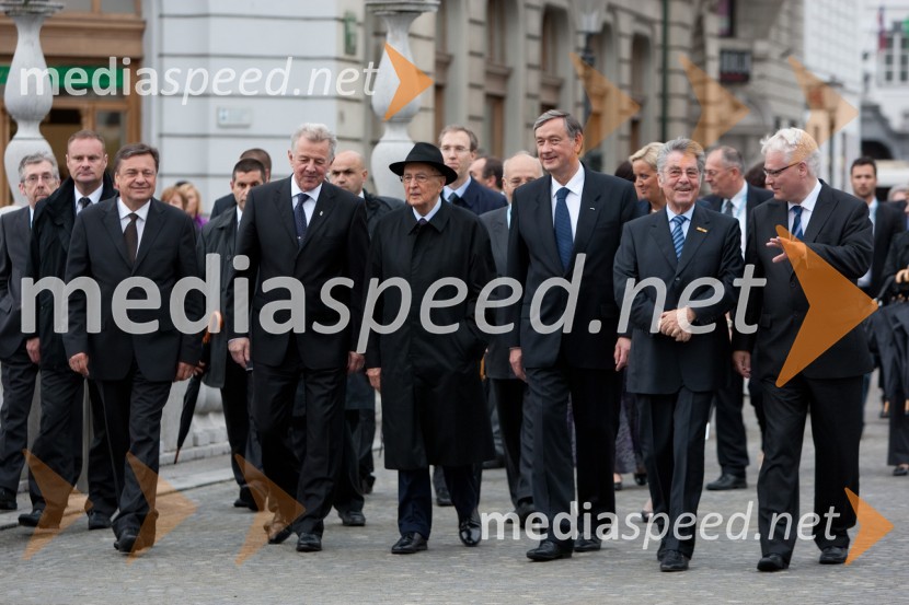 Dr. Danilo Türk, predsednik Republike Slovenije gostil predsednike sosednjih državOsrednja državna počastitev dneva državnosti in 20. obletnice samostojnosti Slovenije
