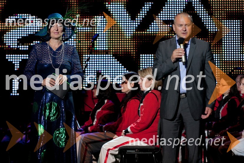 Irena Polak Fištravec, povezovalka prireditve in Franc Kangler, župan Mestne občine Maribor19. Festival Lent 2011, otvoritveni vikend- petek