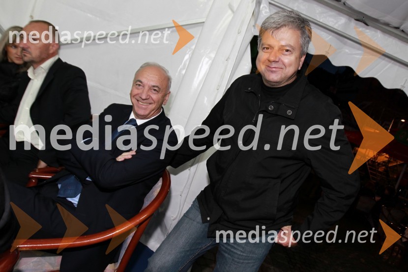 Janez Ujčič, požupan Mestne občine Maribor in Andrej Verlič, nekdanji podžupan Mestne občine Maribor19. Festival Lent 2011, otvoritveni vikend- petek