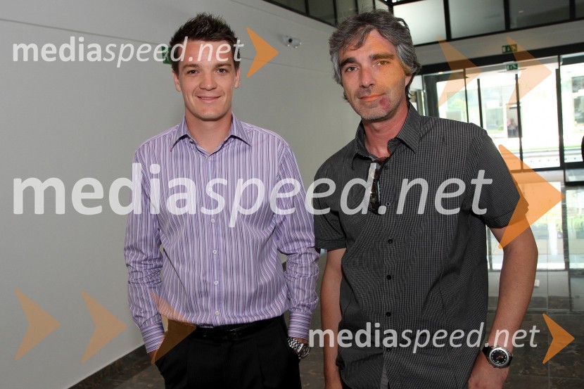 Mitja Šeško in Samo Ravter, pomočnik direktorice za trženje Maribor 2012Sprejem za poslovne partnerje in turistične delavce hotela City Maribor