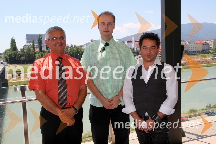 Jože Režonja, Relax turizem, Tomaž Eisenhut, vodja medijskih komunikacij Galileo 3000 in Miran Bende, direktor Galileo 3000Sprejem za poslovne partnerje in turistične delavce hotela City Maribor