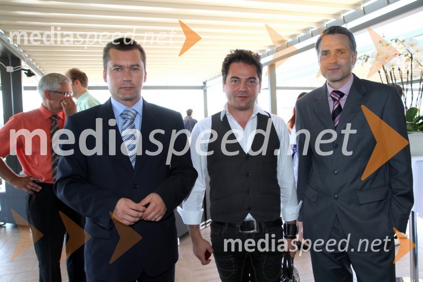 Mitja Klančišar, direktor hotela, Miran Bende, direktor Galileo 3000 in Igor Kurnik, vodja prodajeSprejem za poslovne partnerje in turistične delavce hotela City Maribor