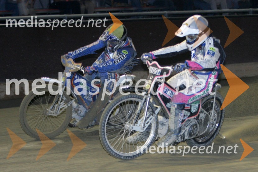 Friedrich Wallner, Avstrija in Jernej Kolenko, AMTK LjubljanaSPEEDWAY, 3. dirka ekipnega DP Slovenije, Hrvaške in Avstrije