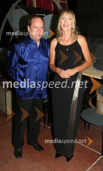 Bojan Lavrič in Aleksija Bizjak, avtorja glasbe in besedila skupine TramontanaFestival narečne popevke