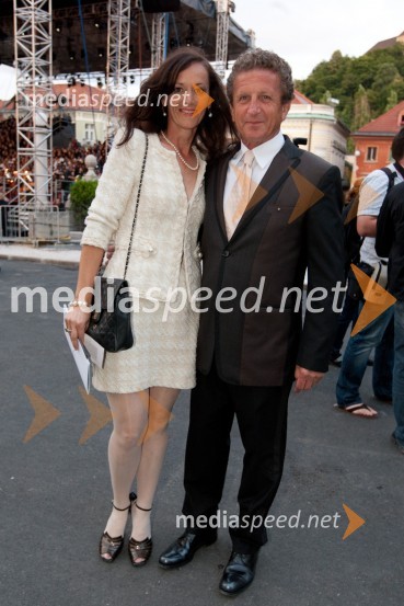 Dr. Brane Gaber in soproga MatejaFestival Ljubljana 2011, otvoritev