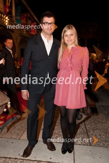 Franja Murn, marketing Slovenskih železnic in Damjan Kurnik, Argonos BPHFestival Ljubljana 2011, otvoritev