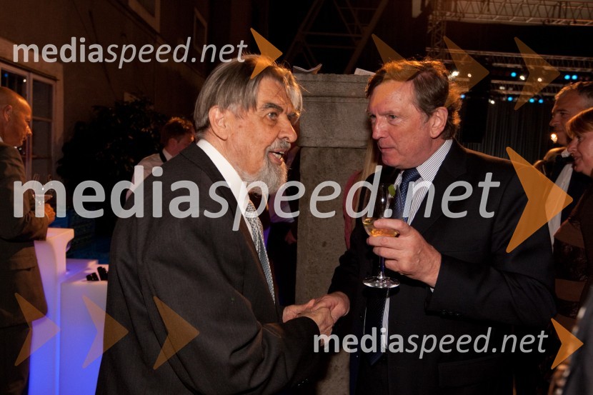 Ciril Zlobec, literat in Uroš Lajovic, dirigentFestival Ljubljana 2011, otvoritev