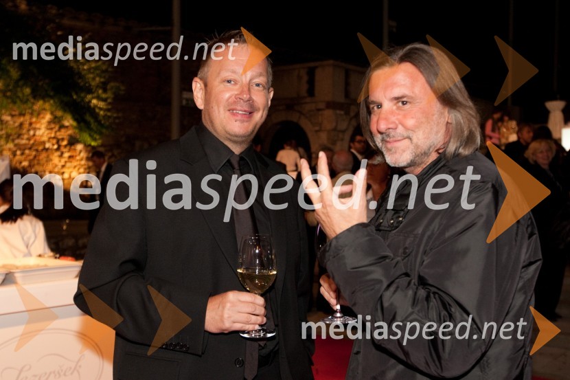 Robert Waltl, direktor Mini teatra in Aldo Kumar, skladateljFestival Ljubljana 2011, otvoritev