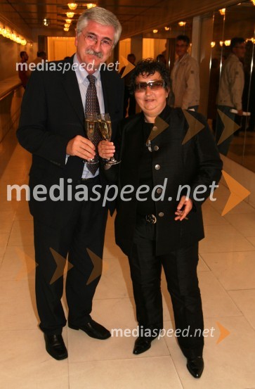 Petar Radović in Dragica Petrovič, režiserkaFestival narečne popevke