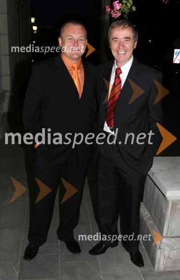 Franc Kangler, poslanec SLS in Darko Pašek, novinar ter urednik na Radiu MariborFestival narečne popevke