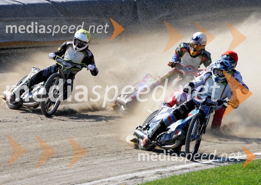 Kai Huckenbeck, Nemčija, Mikkel Bech Jensen, Danska, Dino Kovačić, Hrvaška in Bartosz Zmarzlik, PoljskaSpeedway, EP mladincev do 19 let, finale 2011