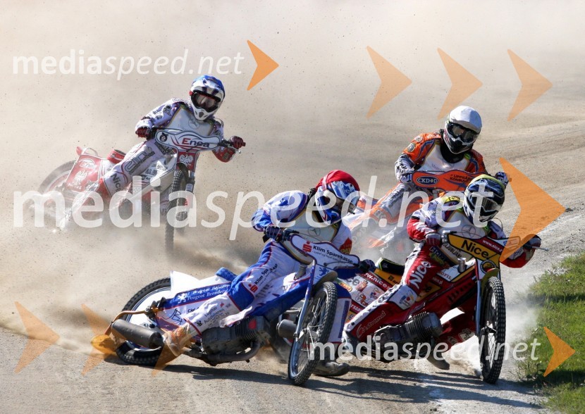 Mikołaj Curyło, Poljska, Jonas B. Andersen, Danska, Andžejs Lebedevs, Latvija in Piotr Pawlicki, PoljskaSpeedway, EP mladincev do 19 let, finale 2011
