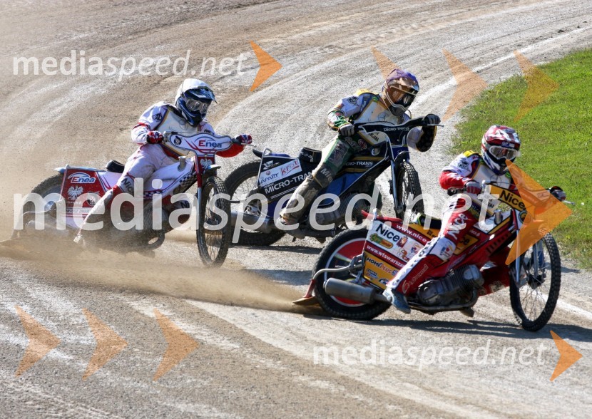 Bartosz Zmarzlik, Poljska,  Artur Czaja, Poljska in Piotr Pawlicki, PoljskaSpeedway, EP mladincev do 19 let, finale 2011