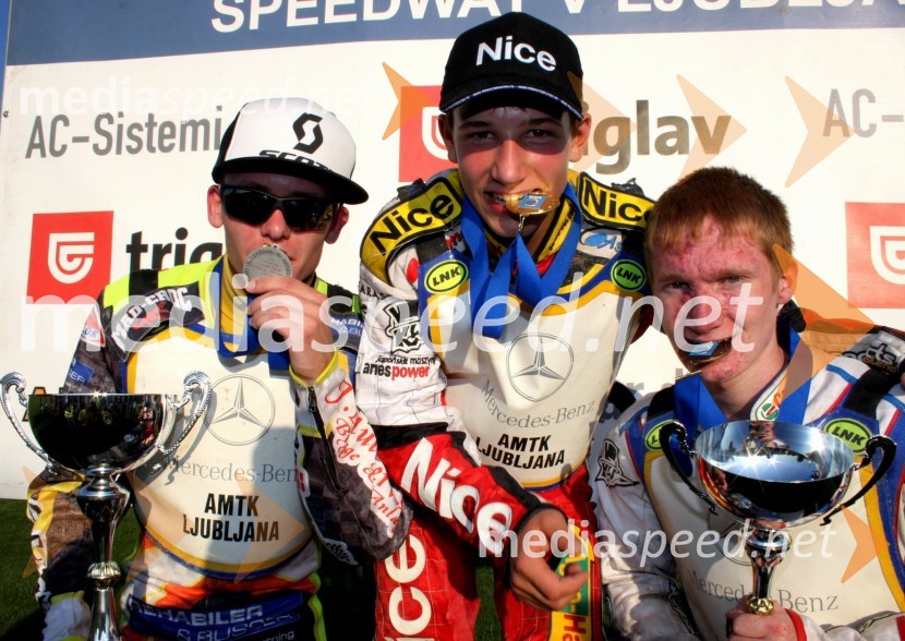 Michael Jepsen Jensen, Danska, Piotr Pawlicki, Poljska, Vitaly Belousov, RusijaSpeedway, EP mladincev do 19 let, finale 2011