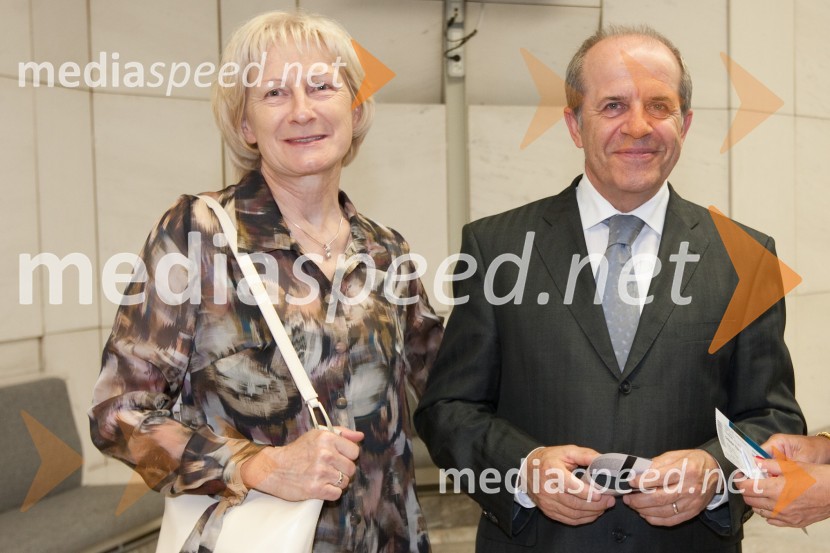 Ivan Dr. Ivan Svetlik, minister za delo, družino in socialne zadeve in soproga MetkaFestival Ljubljana 2011, Orkester Filharmonica Della Scala