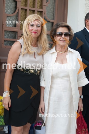 Nesrin Farouk, soproga Egiptovskega veleposlanika v Sloveniji in Marido Carmo Allegro, ambasadorka Portugalske v SlovenijiSprejem egiptovskega veleposlanika